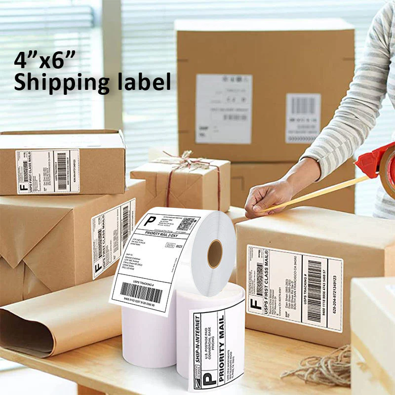 100x150 mm 4x6" Shipping Direct Thermal Barcode Label Sticker (DT) image 4